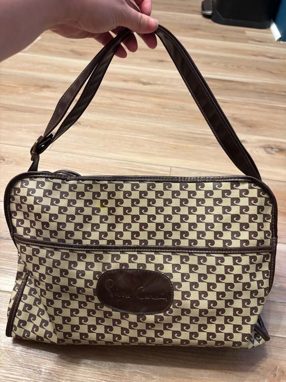 Vintage Pierre Cardin Monogram Logo Shoulder Bag
